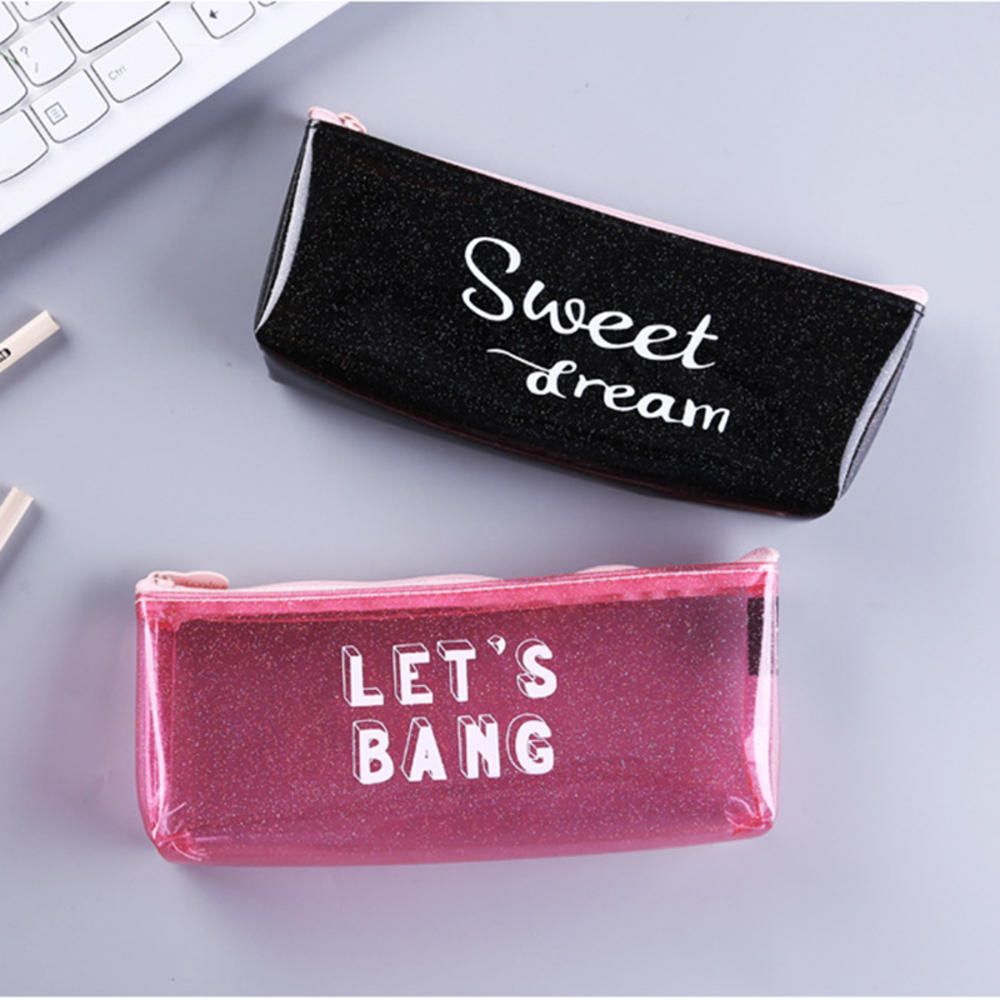 Transparante Potlood Gevallen Voor Meisjes Kawaii Pvc Avocado Potlood Zakken Schoolbenodigdheden Briefpapier Pouch Kawaii Pennenbakje