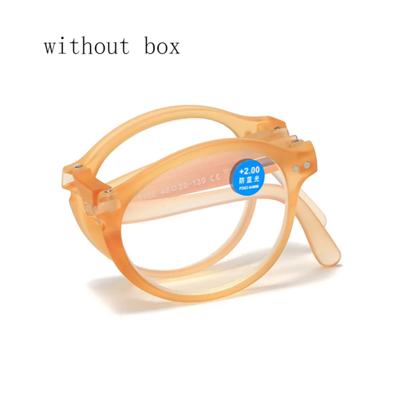 Opvouwbare leesbril met brillenkoker Unisex Draagbare lichtgewicht presbyope bril Anti blauw licht Sterkte 1,0x ~ 4,0x