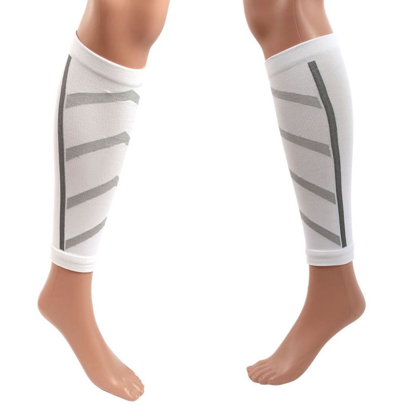 1 Pair Calf Support Graduated Compression Leg Sleeve Socks Outdoor Exercise Sports Safety Warners