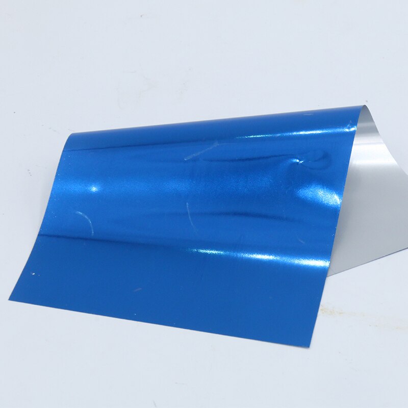 Heißprägefolie Papier Holographische Wärme Transfer Aluminium Laminator Folie 100 stücke für DIY Kunst Handwerk Weihnachten Verpackung Papier: Saphir Blau