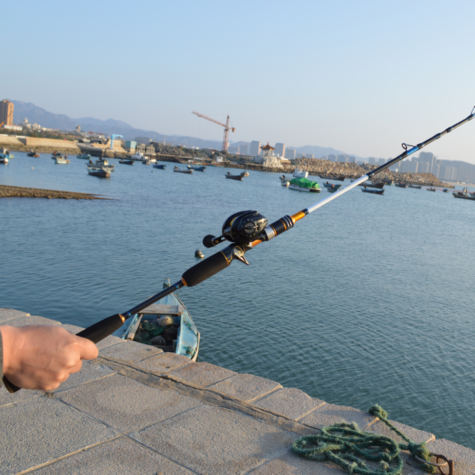 TOMA Fast Action Japan Sea Fishing Jigging Rod Casting 1.8m 1.98m 2.1m 2 Section MH 30-150g Carbon Spinning Boat Fishing Rod