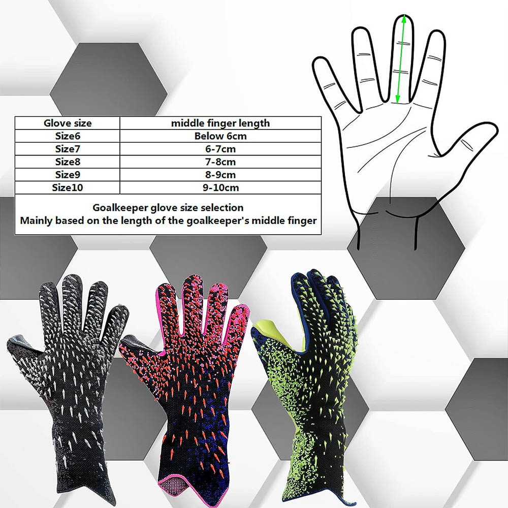Luvas De Goleiro De Futebol De Látex Espessado, Goleiro Profissional, Futebol, Esportes, Treino, Partida, Adultos, Juventude