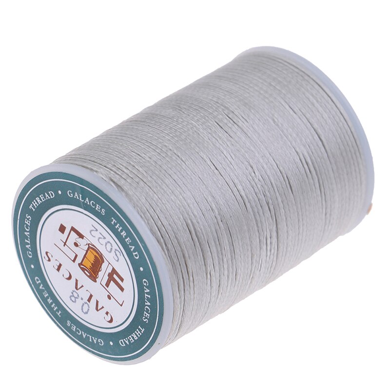 Grand fil à coudre Polyester cordon ciré fil cuir 0.8mm pour bricolage outil couture à la main fil multicolore 90 mètre: D