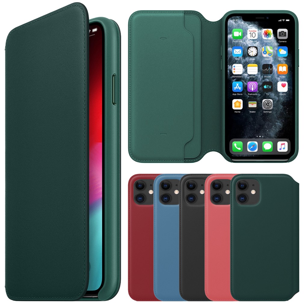 Luxe Lederen Folio Case voor iphone X XS Max XS Portemonnee Slot Card Cover Capa voor iphone 11 pro max Slaap wake Up Case