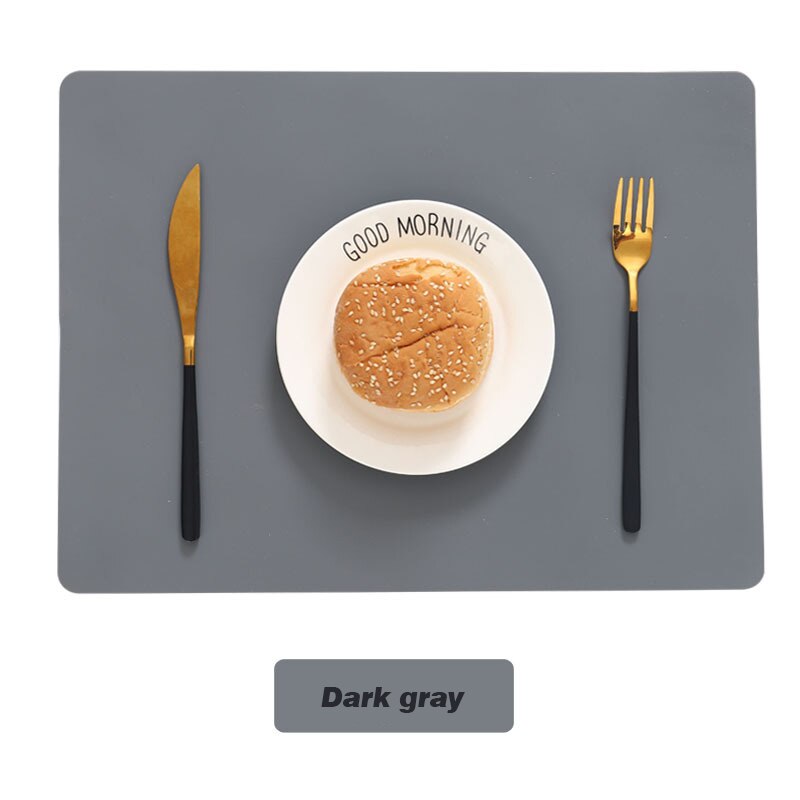 Baby Silicone Placemat Child's Plate Mat Food Grade Silicone Table Pad Waterproof Heat Insulation Kitchen Gadget Easy Cleaning: Purple