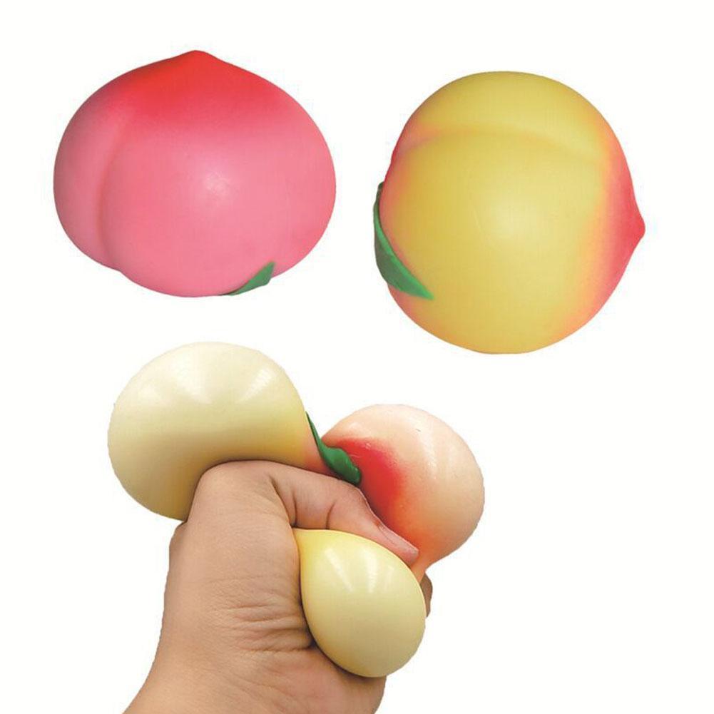 Mond Kuchen Wassermelone Pfirsich Hamburger Mais Anti betonen Ball Lustige Gerät entlüften Dekompression Spielzeug Autismus betonen Linderung Spielzeug