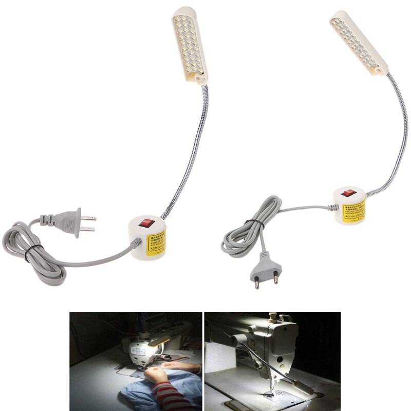 30 LED Sewing Machine Light Working Gooseneck Lamp with Magnetic Base EU/US Plug
