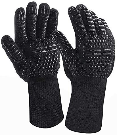 PizzAtHome Grill Wärmedämmung Handschuhe Hohe Temperatur Widerstand 800 ℃ Handschuh Backen Grill Mikrowelle Handschuhe: Muster 6
