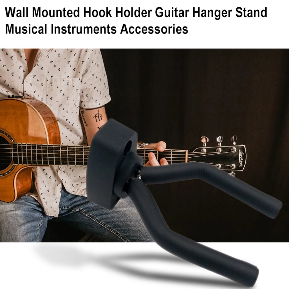 Montagem na parede gancho gancho de guitarra posição fixa suporte para ukulele guitarra baixo instrumento acessórios