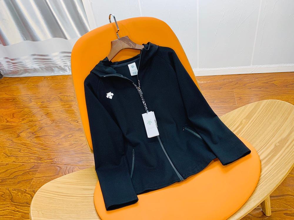 Casaco de golfe roupas mulher jaqueta blusão golfe: Black / XL