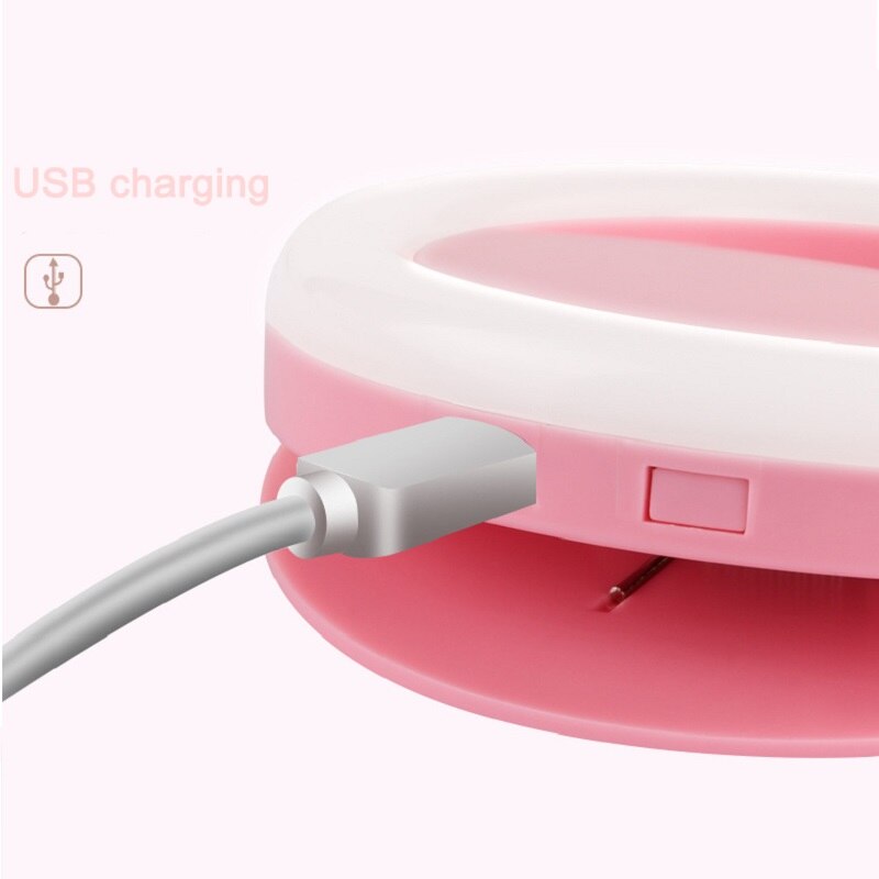 USB Charge Selfie Portable Flash Led Camera Phone Photography Ring Light Enhancing Photography for iPhone Smartphone