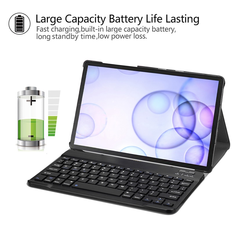 Clavier étui pour samsung Galaxy Tab S6 10.5 T860 T865 SM-T860 SM-T865 Clavier amovible étui pour samsung Onglet S6 couverture