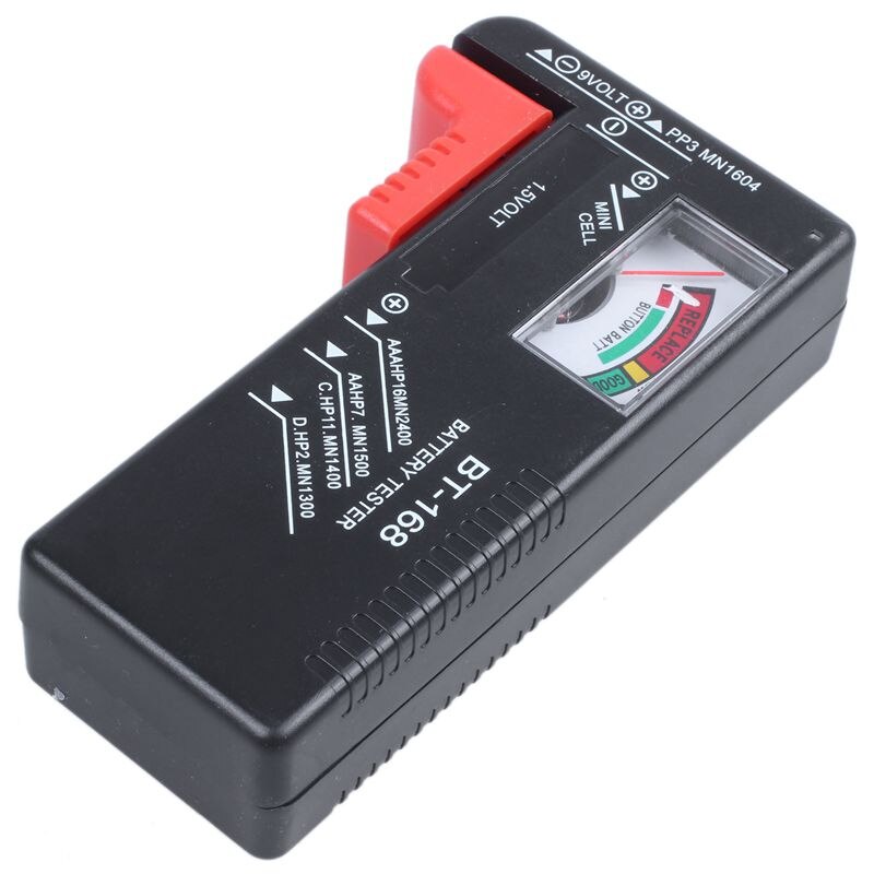BT168 Universal Battery Checker Tester for AA AAA C D 9V 1.5V Button Cell Batteries