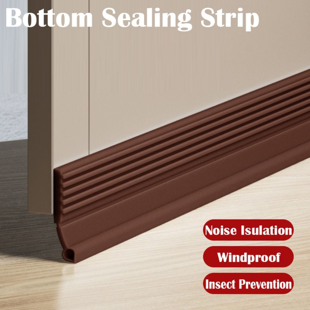 Soundproof Door Bottom Sealing Strip Insect Prevention PVC Door Draft Stopper 100cm Home Draught Excluder Bedroom