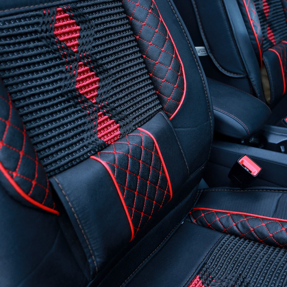 PU Leer Auto Universele Auto Stoelhoezen voor Automotive Stoelhoezen Fit meest autostoeltjes Waterdichte auto-interieurs a30