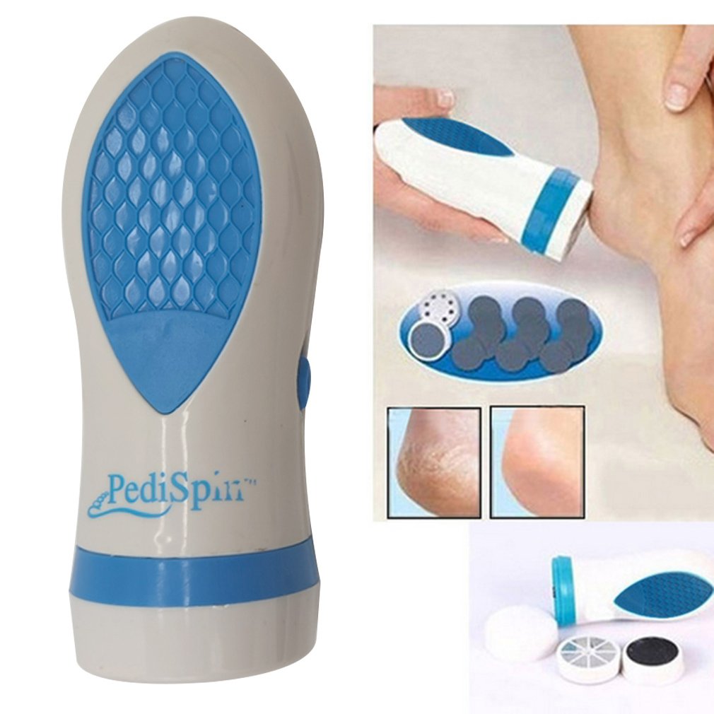 Pedi Spin TV dispositif d'épluchage de la peau meulage électrique soins des pieds Kit de pédicure Pro fichier des pieds dissolvant de callosités de la peau dure