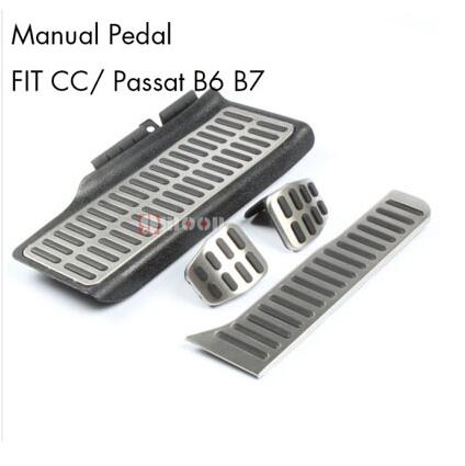 Stainless Steel Car Pedal Pedals Cover for Volkswagen Vw Golf 5 6 Jetta MK5 MK6 Scirocco CC Passat B6 B7 TIGUAN Toureg Octavia