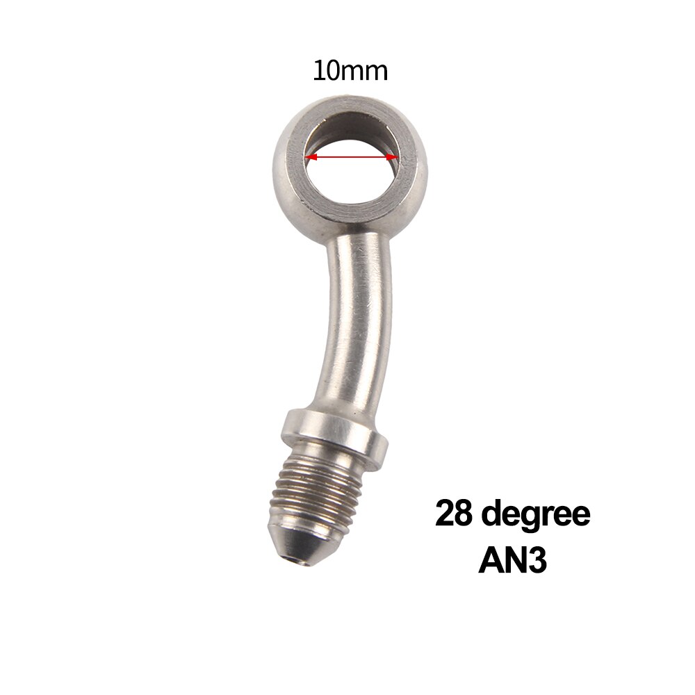 AN3 Motorcycle Motor Bike Hydraulic Brake Oil Hose Line Banjo Fitting m10x1 stainless Steel 10mm: BJ13A