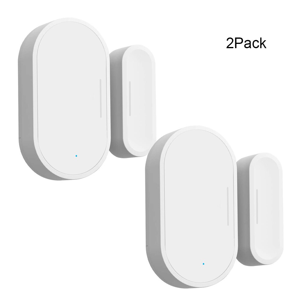 Door Sensor Zigbee Door Window Sensor Open Entry Smart Security Alarms Compatible with Alexa Google No Hub Required App Control: 2Pack