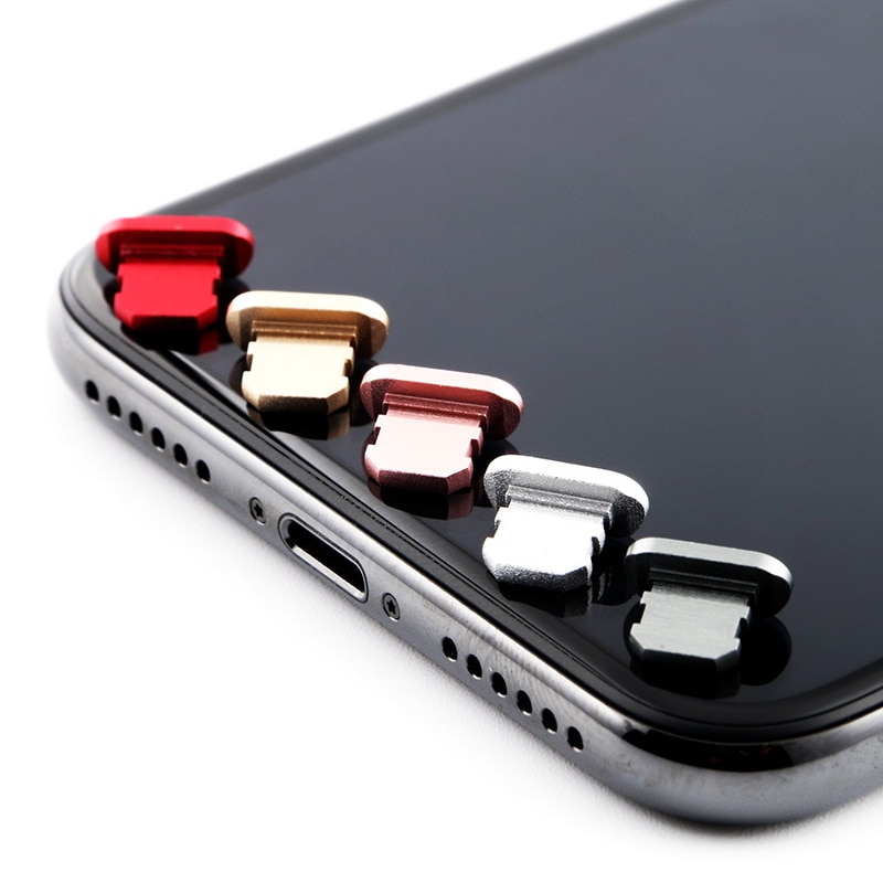 Metalen Stof Plug Poort Opladen Stof Plug Voor Iphone 8 7 6 6S Plus Mini Stof Plug Voor Iphone 5 5 S Se Telefoon Accessoires