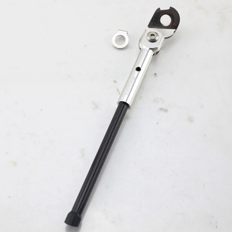 Béquille de vélo pliable 16 pouces, 2 modèles, 349, pour Brompton, en fibre de carbone: silver-B