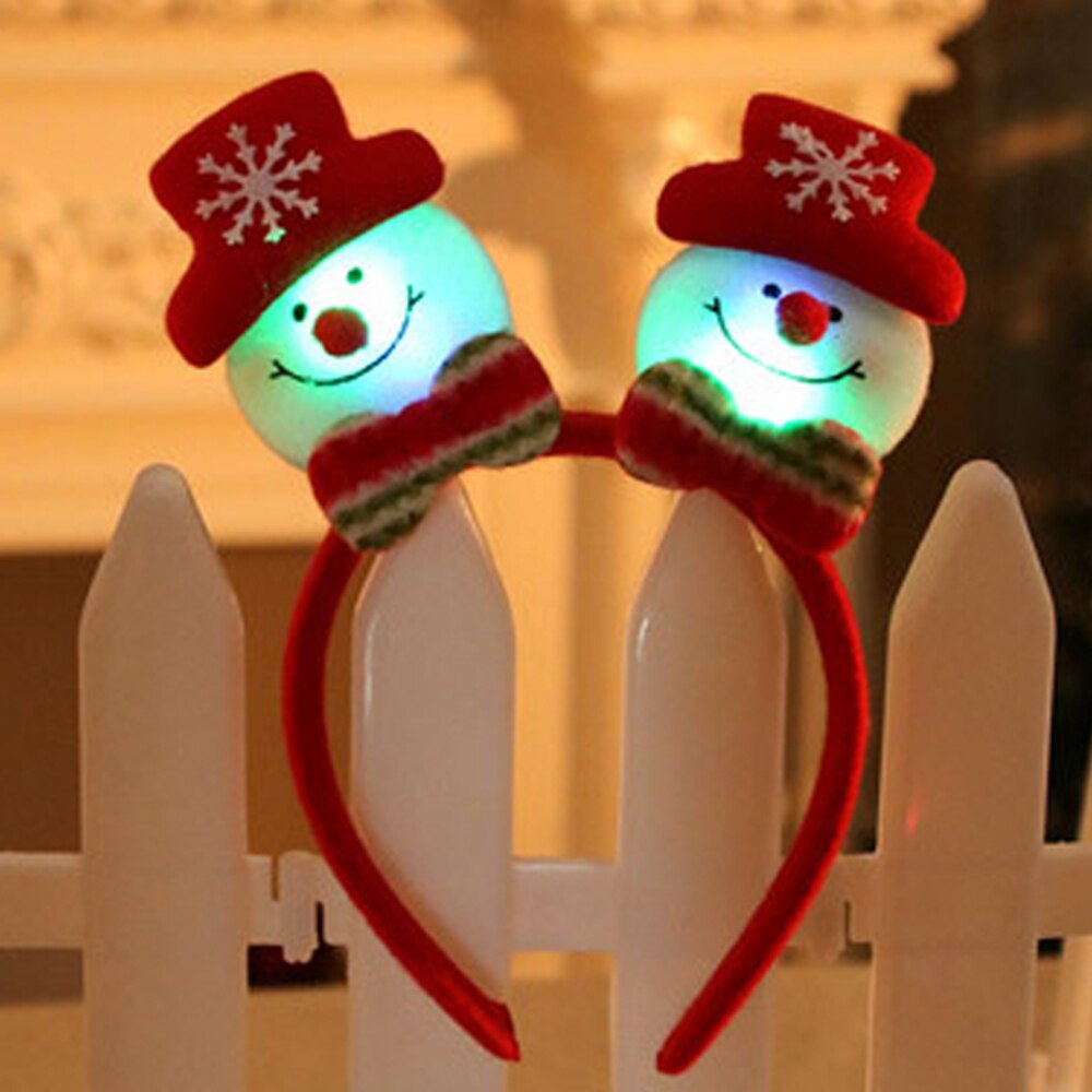 Christmas Shiny Tiara Christmas Reindeer Headband For Children Year Party Decor For Home Christmas Hair Accessories: 4