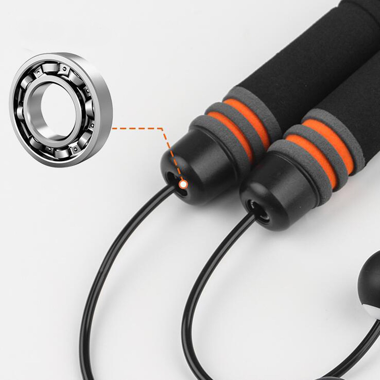 25* Jump Rope Cordless Skipping For Fitness No Tangles Speed Wireless Exercise Fitness Machine Weight Counting Cordless Skipping