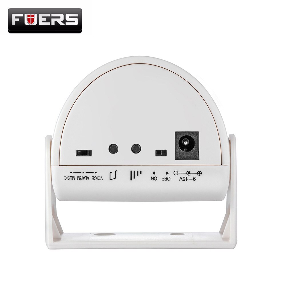Fuers 32 Songs Wireless Guest Welcome Chime Alarm Door Bell PIR Motion Sensor for Shop Entry Security Protection Alarm Doorbell
