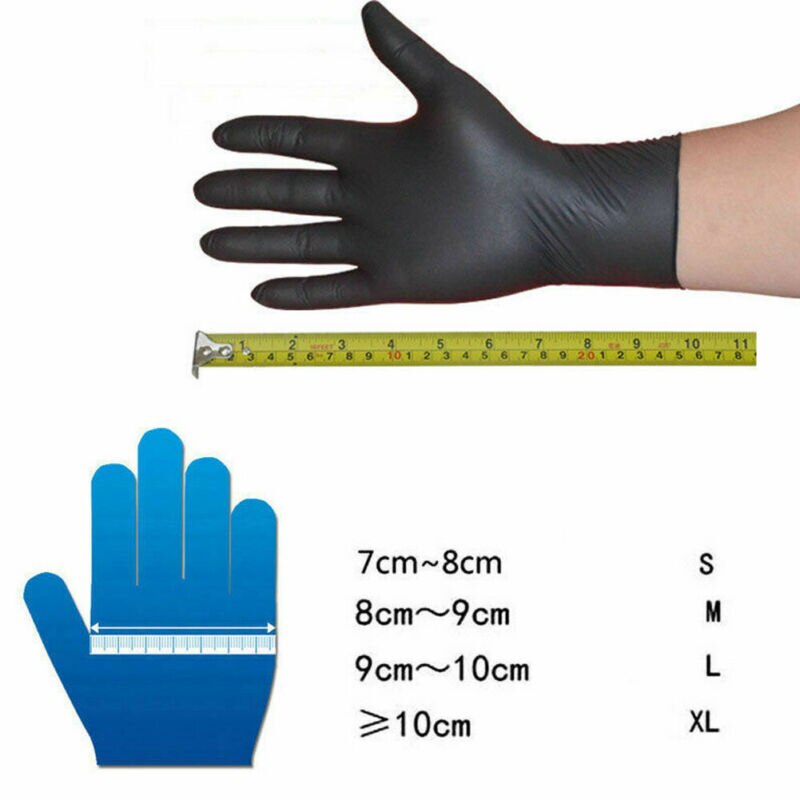 Faroot 100 pz Nitrile Usa E Getta ultra-sottile Guanti Usa E Getta Guanti in reticolo non Aree Del Vinile per L'igiene di Grado