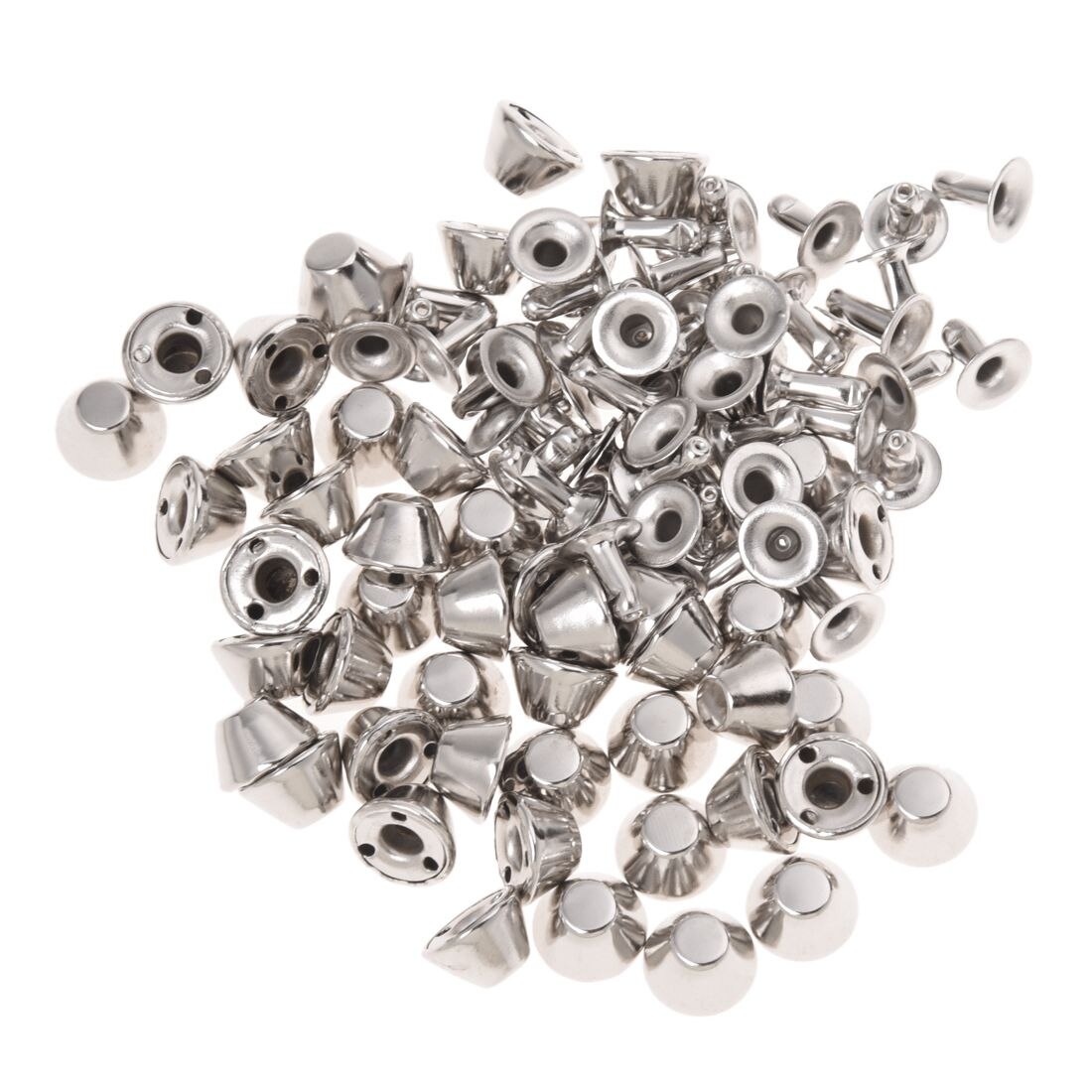 50 X Klinknagels Brons Iron Nagels Zilveren Kleur Sieraden