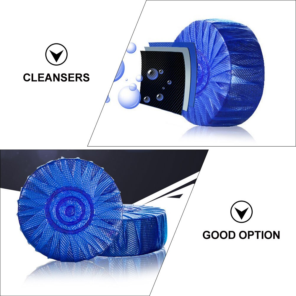 40Pcs Blue Toilet Freshener Toilet Cleaner Bubble Cleanser Practical Toilet Flush Cleaner Toilet Cleaner for Bathroom