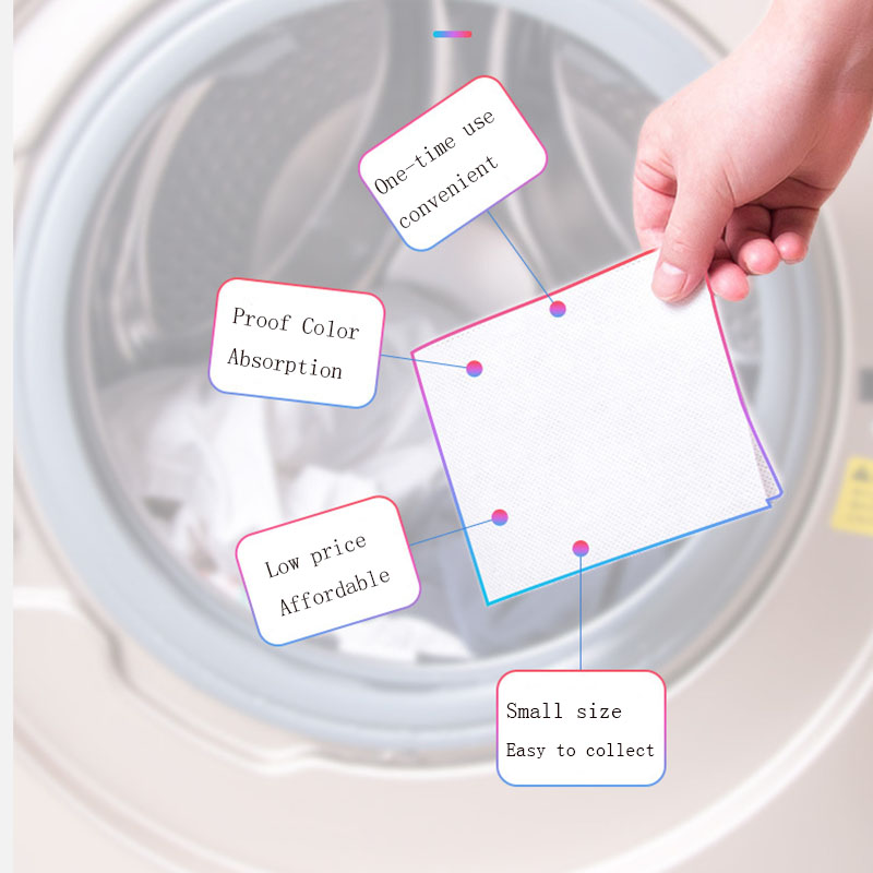 Feuille d'absorption de couleur, 150 pièces, tissu Anti-teinture, pour Machine à laver, pour le linge