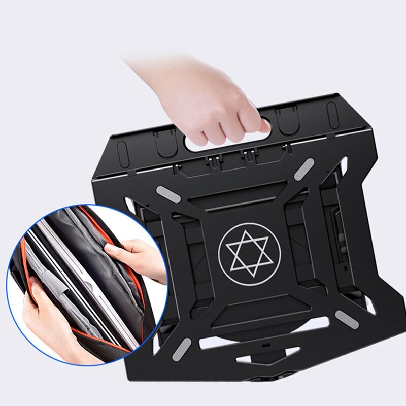-Computer Stand Eight-Speed Adjustable Notebook Stand with Turntable Portable Foldable Notebook Stand Notebook Computers