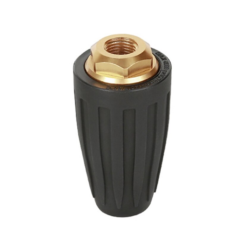 High Pressure Lotus Nozzle Double-head Rotatable Turbo Nozzle Gutter Cleaner Attachment for Pressure Washer Quick Connect M7DA