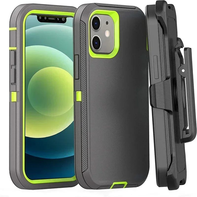 Luxury Hybrid Heavy Duty Armor Phone Case for IPhone 16 Pro Max Plus Shockproof Protect Otter Hard Box Belt Clip Cover