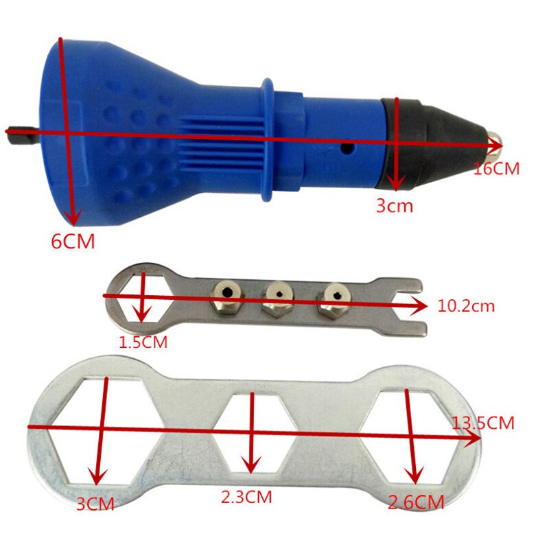 Elektrische Klinknagel Moer Gun Klinken Tool Cordless Klinken Boor Adapter Insert moer tool Multifunctionele Nail Gun Auto Klinknagel
