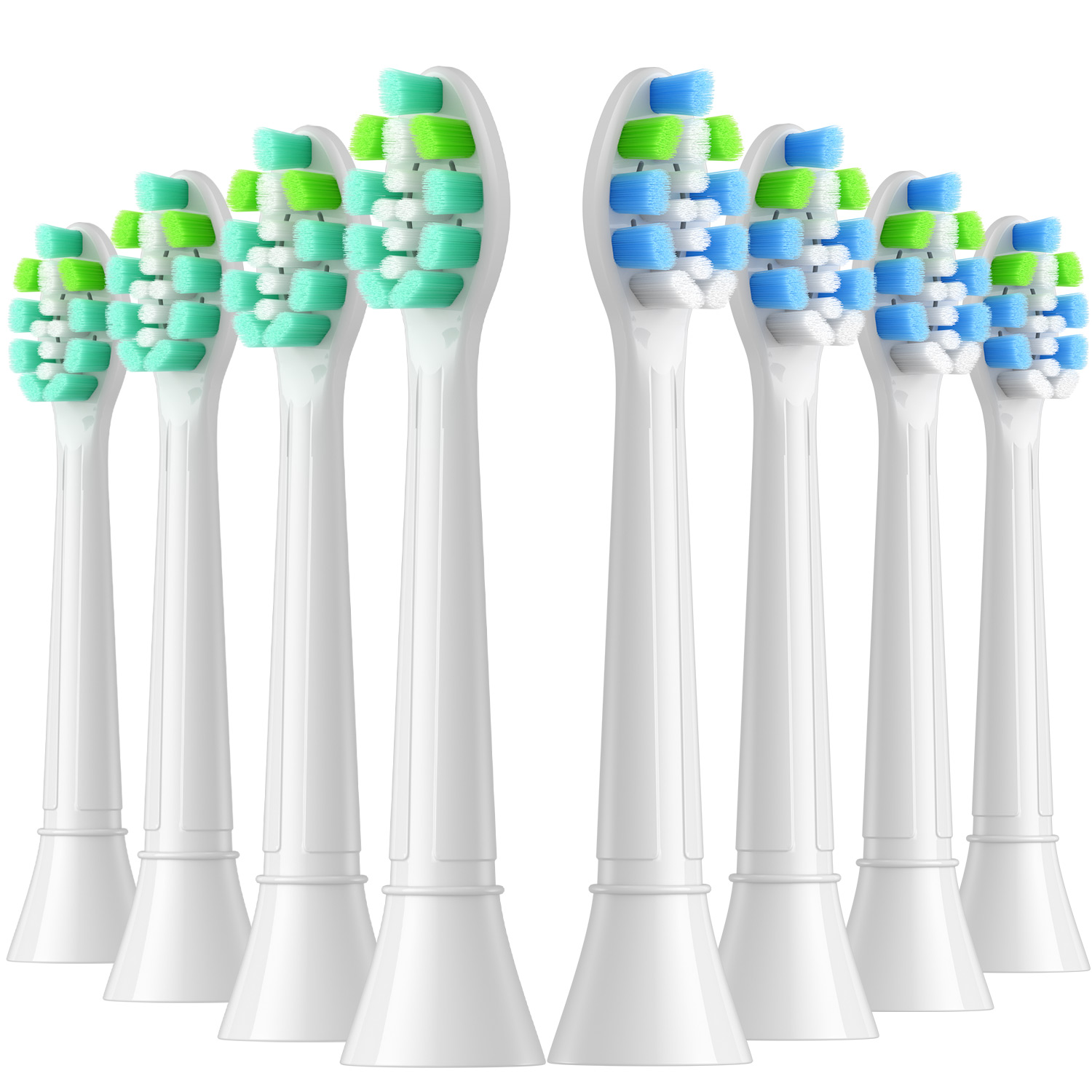 Cabezales de repuesto para cepillo de dientes, compatibles con Phips, cabezal de cepillo eléctrico de repuesto 4100 6500 6100 7500 5300, 4/8 Uds.: Castaño