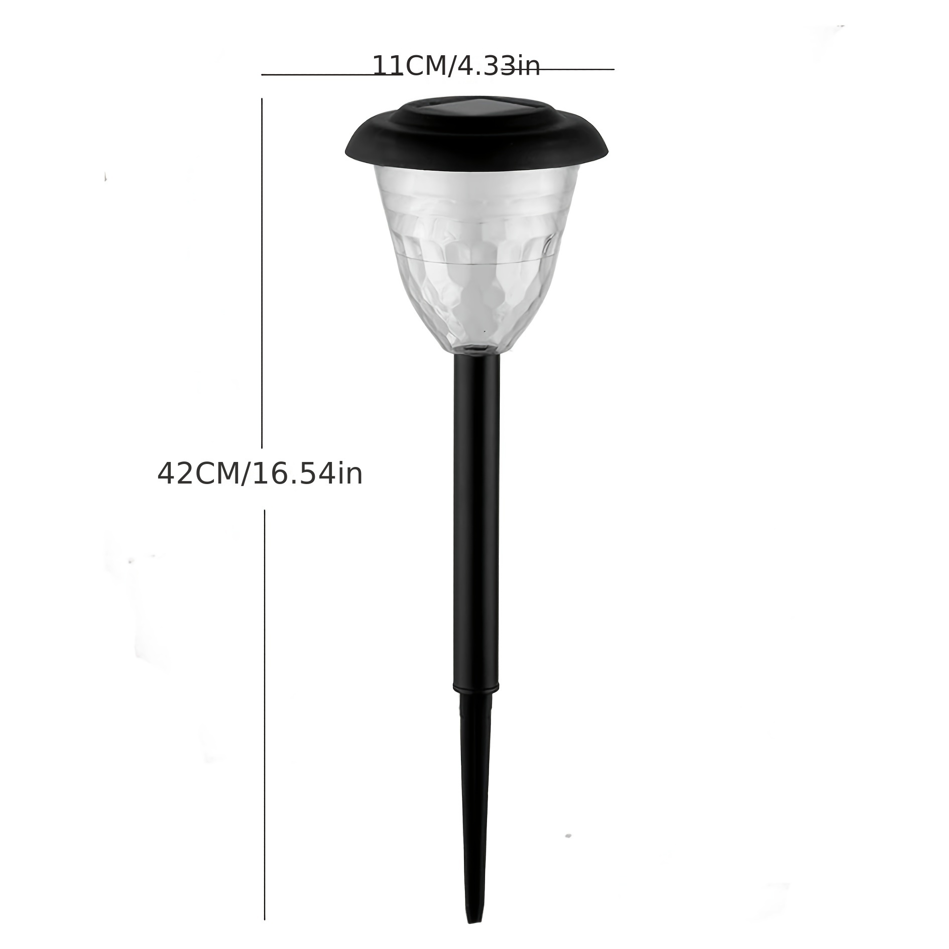 Solar Light Outdoor Waterproof Circle Shadow Lawn Solar Powered Pathway Garden Light LED Landscape Light Decorative for Walkway