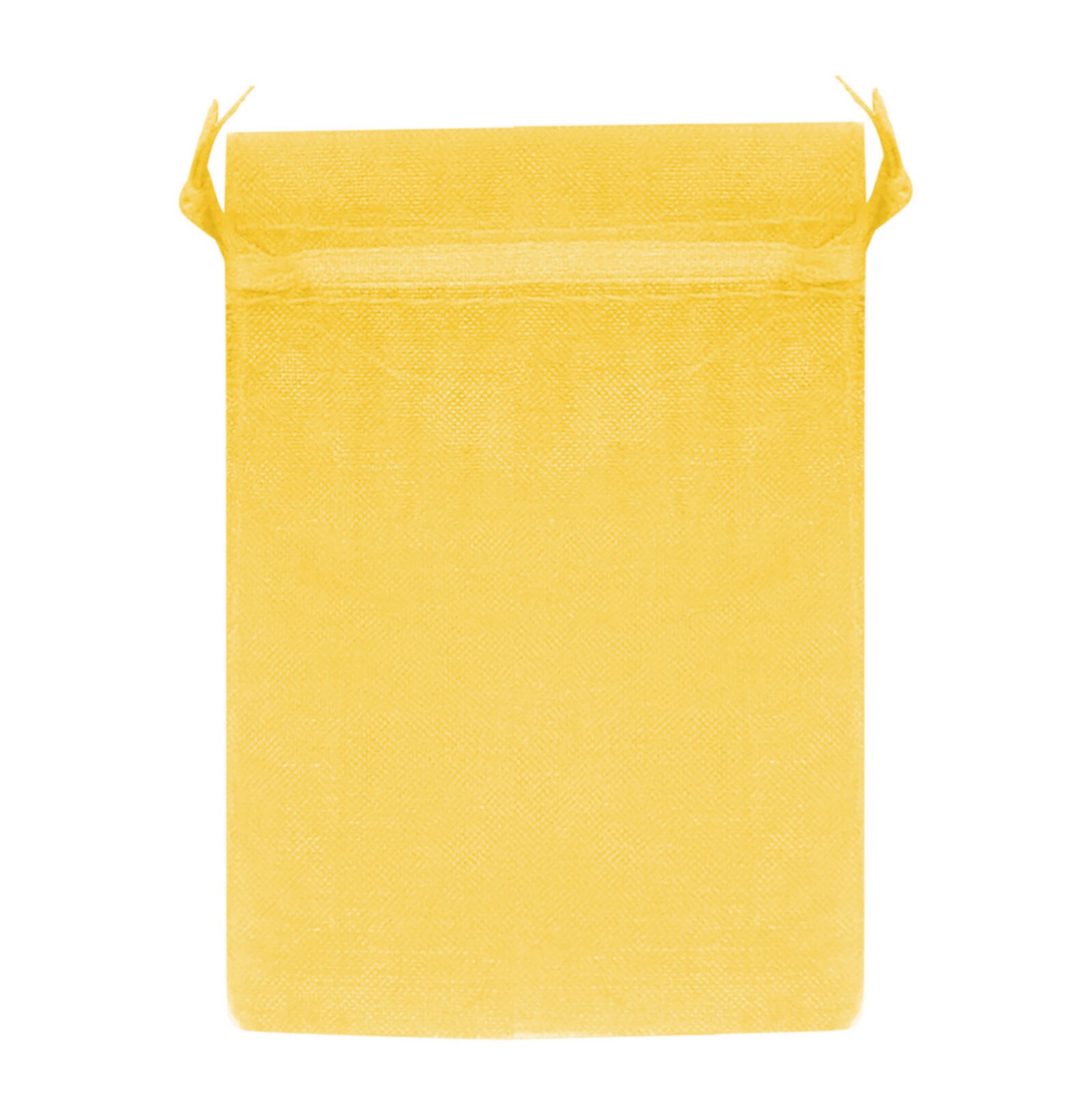30 Pieces Sheer Organza Bags, White Wedding Favor Bags with Drawstring Makeup Organza Favor Bags: Yellow
