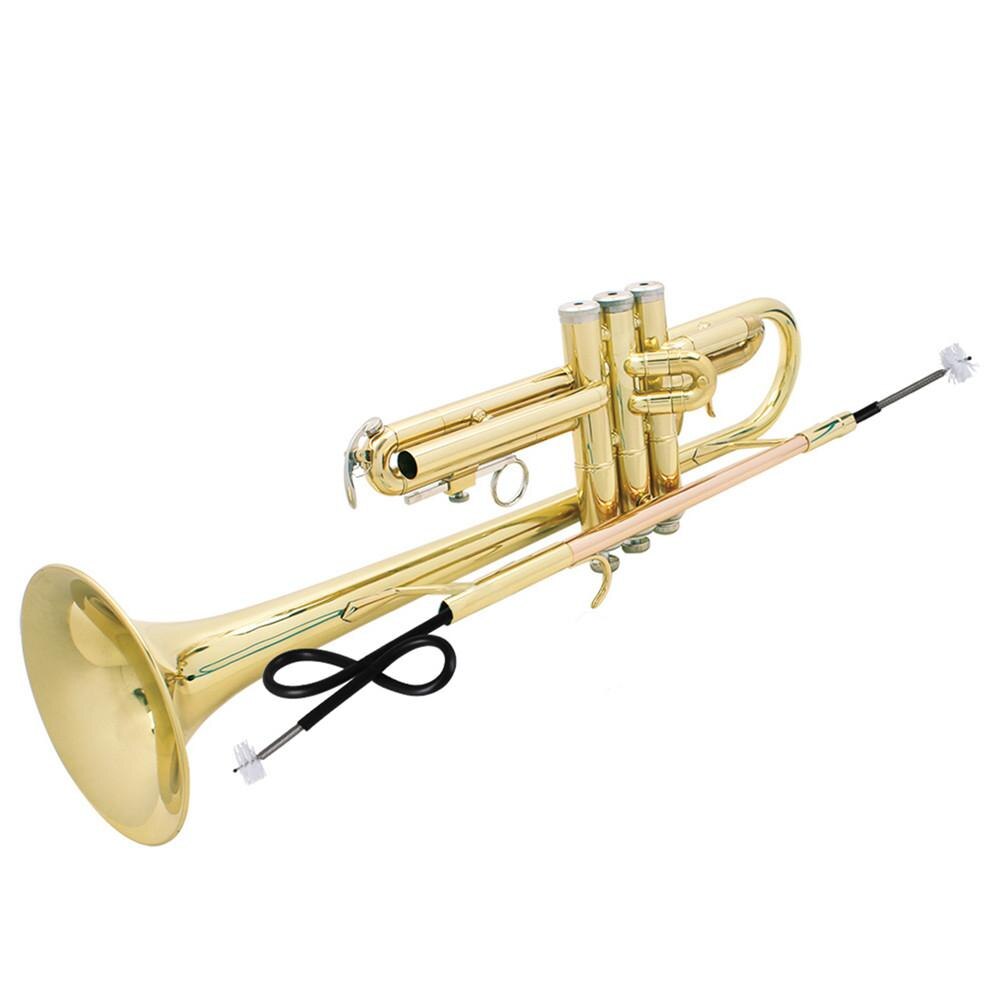 Tromba Trombone corno francese Cornet pulizia corda spazzola filo d&#39;acciaio Scrub strumento di manutenzione strumento musicale