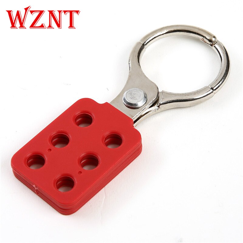 Lockout Hasp 1'' 1.5'' hasp ,aluminium body , scissor action 25mm 38mm dia jaws, red plastic coated