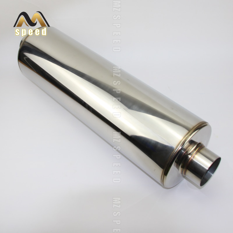 Auto parts exhaust pipe muffler general 76mm 304 stainless steel mesh small hole muffler exhaust pipe
