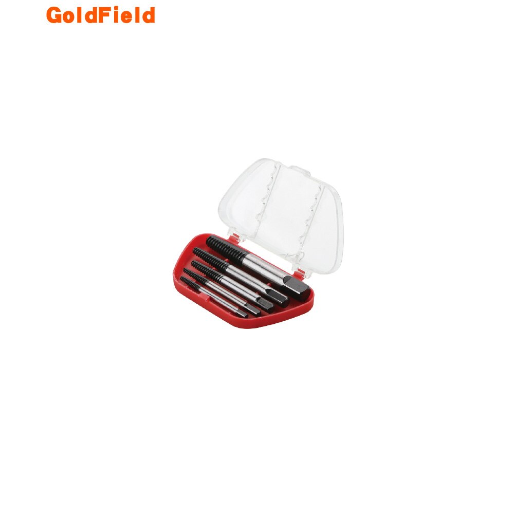 5Pcs/set Steel Broken Speed Out Damaged Screw Extractor Drill Bit Guide Set Broken Bolt Remover Easy Out Set: Default Title