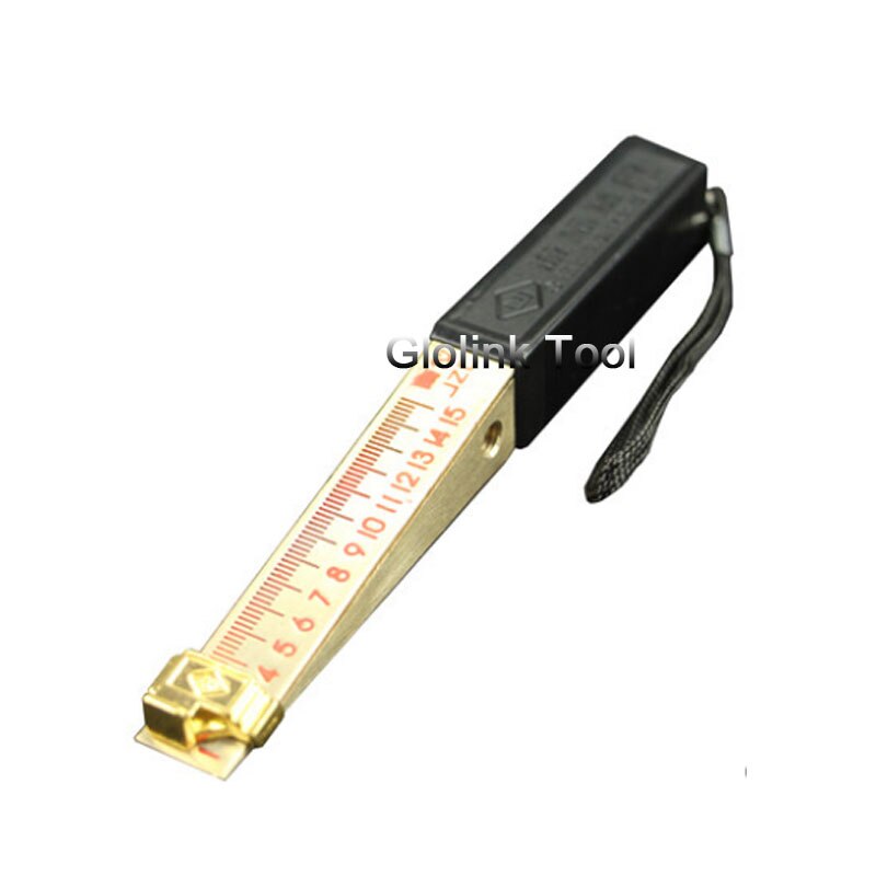 Home Inspection Test Tool Wedge cursor Feeler 0-15mm Accuracy 0.2mm Vernier Caliper lug Ruler Gauge Measuring Tool gap gauge