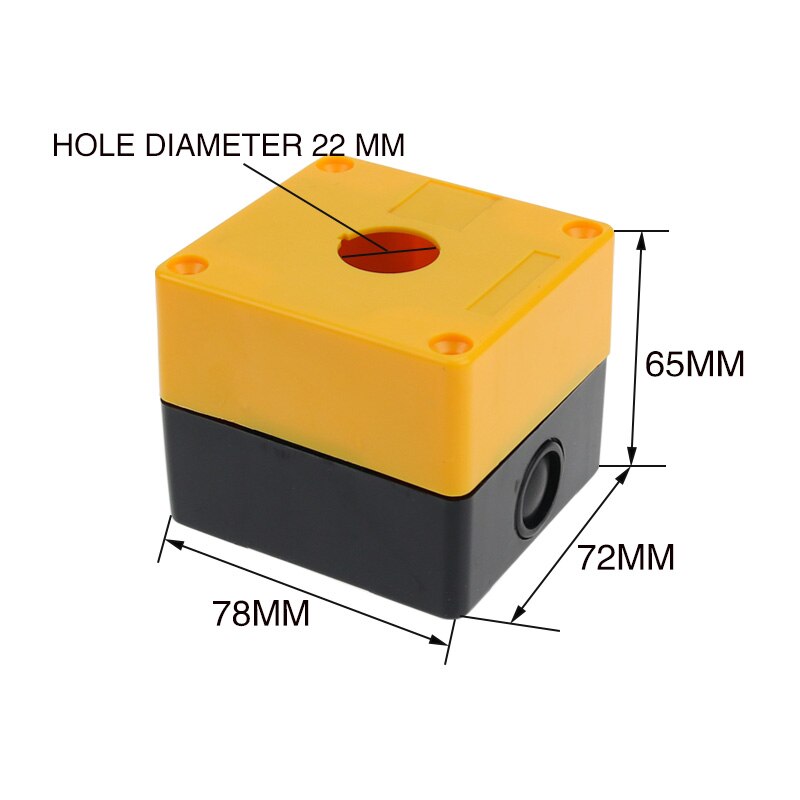 Single hole button box one hole button box control box 22mm BX1-22 emergency stop button box