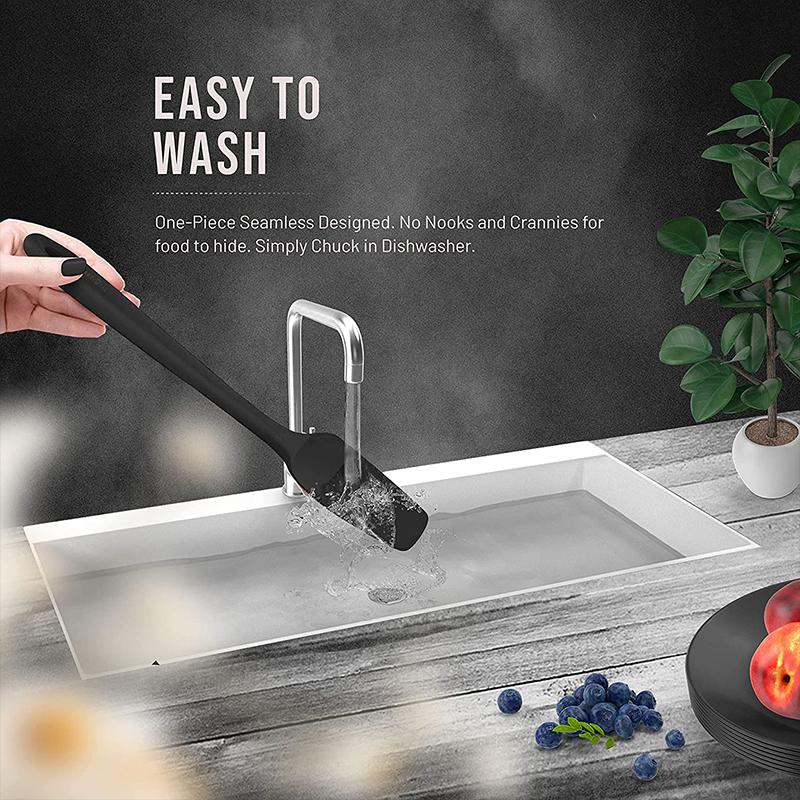 Utensil Set Silicone Spatula Set Non-Stick Cookware Cover Rubber Spatula Heat Resistant Tasks Seamless Kitchen Tools Home