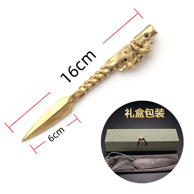 Einfache Gold Tee Messer Tee Nadel Zeremonie Verdickung aufbringen Chinesischen Tee Cutter Tee Kegel Spezielle EinfüGen Te Matcha Teegeschirr DF50C: Stil 2