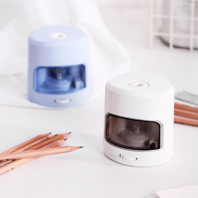 Electric Automatic Pencil Sharpener Battery Operated Office School Supplies Kids Student Children