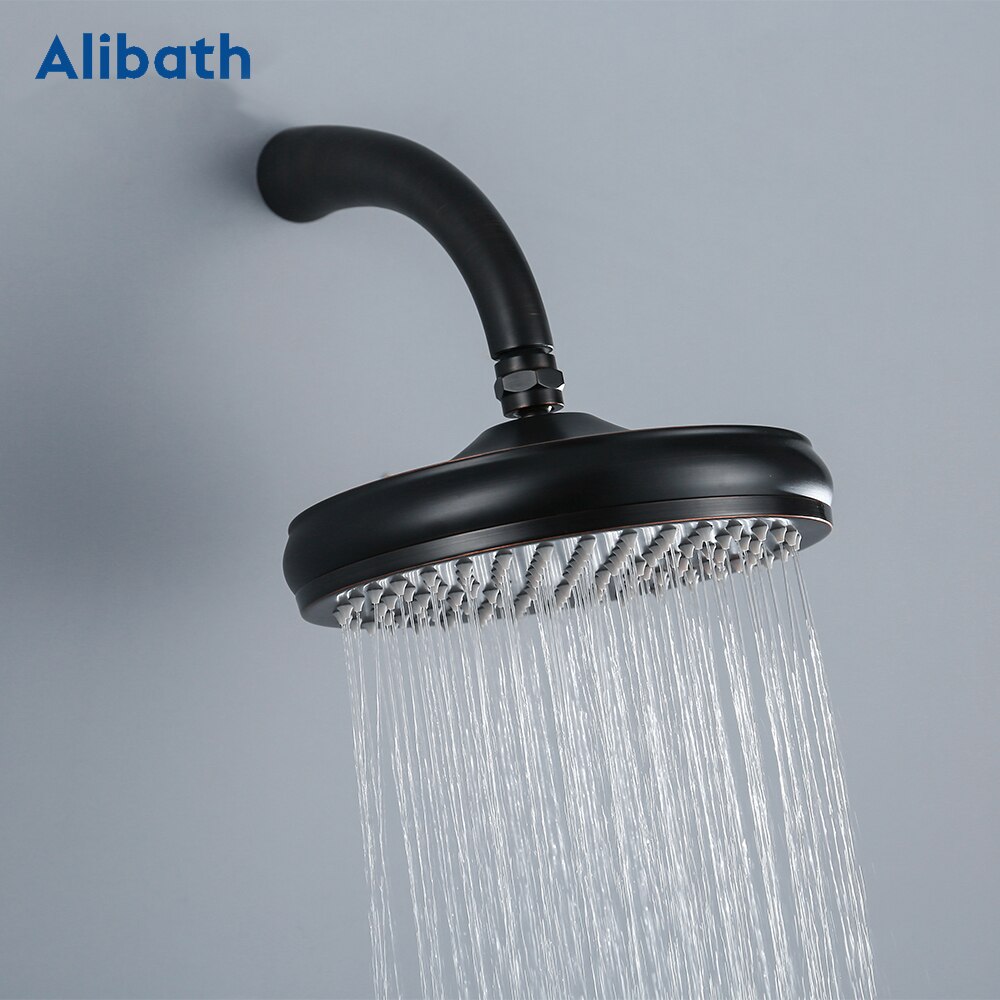 Wall Mounted &amp; Ceiling Mounted Shower Arm Solid Brass Material Matte Black Bathroom Shower Accessories 3 Choice .