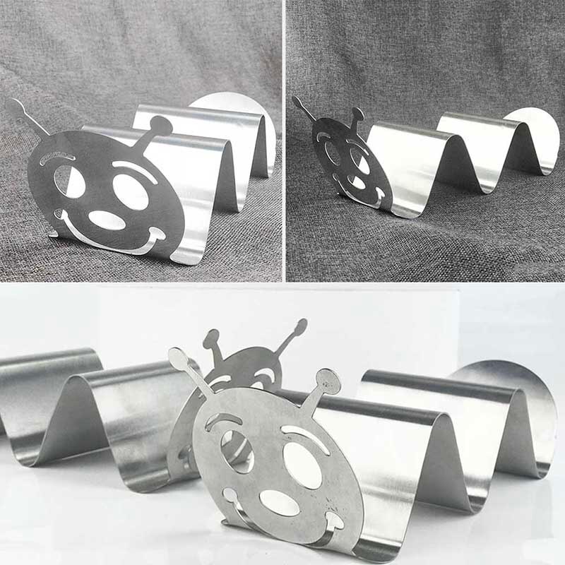 Présentoir pour Pizza acier inoxydable outils de cuisine Taco porte-coque support plateau vague sacs à main mexicain support alimentaire
